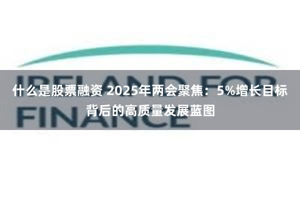 什么是股票融资 2025年两会聚焦：5%增长目标背后的高质量发展蓝图