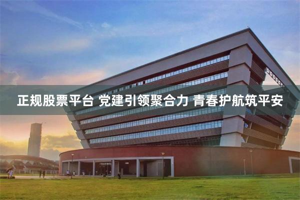 正规股票平台 党建引领聚合力 青春护航筑平安